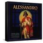 Alessandro Brand - Owensmouth, California - Citrus Crate Label-Lantern Press-Framed Stretched Canvas