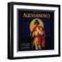 Alessandro Brand - Owensmouth, California - Citrus Crate Label-Lantern Press-Framed Art Print