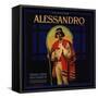Alessandro Brand - Owensmouth, California - Citrus Crate Label-Lantern Press-Framed Stretched Canvas