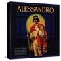 Alessandro Brand - Owensmouth, California - Citrus Crate Label-Lantern Press-Stretched Canvas