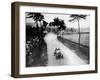 Alessandro Cagno Driving His Itala, French Grand Prix, Dieppe, 1908-null-Framed Photographic Print