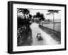 Alessandro Cagno Driving His Itala, French Grand Prix, Dieppe, 1908-null-Framed Photographic Print