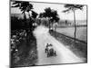 Alessandro Cagno Driving His Itala, French Grand Prix, Dieppe, 1908-null-Mounted Photographic Print