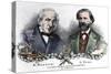 Alessandro Manzoni and Giuseppe Verdi on the occasion of the Messa da Requiem-Italian School-Stretched Canvas