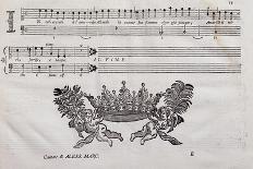 Autograph Sheet Music-Alessandro Marcello-Laminated Giclee Print