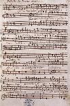 Sheet Music of Six Symphonies-Alessandro Stradella-Stretched Canvas