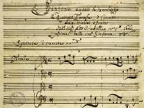 Sheet Music of Six Symphonies-Alessandro Stradella-Laminated Giclee Print