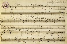 Sheet Music of Il Barcheggio, Symphony-Alessandro Stradella-Framed Giclee Print