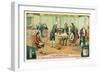 Alessandro Volta Explaining the Principle of His Battery to Napoleon Bonaparte, 1800-null-Framed Giclee Print