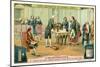 Alessandro Volta Explaining the Principle of His Battery to Napoleon Bonaparte, 1800-null-Mounted Giclee Print