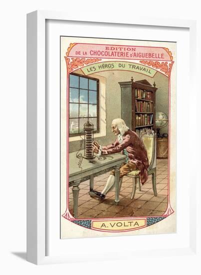 Alessandro Volta, Italian Physicist-null-Framed Giclee Print