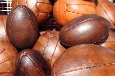 Soccer and Rugby Balls-Alessandro0770-Photographic Print