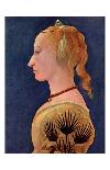 Portrait of a Lady in Yellow, circa 1465-Alesso Baldovinetti-Stretched Canvas