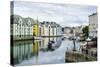 Alesund, Noted for its Art Nouveau Achitecture, Norway, Scandinavia, Europe-Amanda Hall-Stretched Canvas