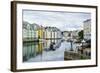 Alesund, Noted for its Art Nouveau Achitecture, Norway, Scandinavia, Europe-Amanda Hall-Framed Photographic Print