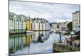 Alesund, Noted for its Art Nouveau Achitecture, Norway, Scandinavia, Europe-Amanda Hall-Mounted Photographic Print