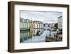 Alesund, Noted for its Art Nouveau Achitecture, Norway, Scandinavia, Europe-Amanda Hall-Framed Photographic Print