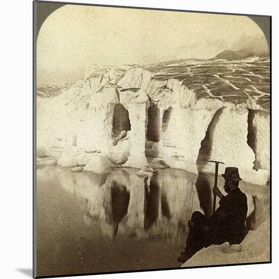 Aletsch Glacier and Marjelen Lake, Switzerland-Underwood & Underwood-Mounted Photographic Print