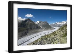 Aletsch Glacier, Eggishorn, Fiesch, Switzerland, Valais-Frank Fleischmann-Framed Photographic Print