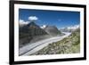 Aletsch Glacier, Eggishorn, Fiesch, Switzerland, Valais-Frank Fleischmann-Framed Photographic Print