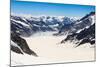 Aletsch Glacier View from the Jungfraujoch, Switzerland-pattarastock-Mounted Photographic Print