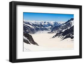 Aletsch Glacier View from the Jungfraujoch, Switzerland-pattarastock-Framed Photographic Print