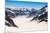 Aletsch Glacier View from the Jungfraujoch, Switzerland-pattarastock-Mounted Photographic Print