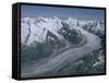 Aletschglacier, Bernese Alps from South, Switzerland-Ursula Gahwiler-Framed Stretched Canvas