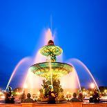 Fountain, Chateau, EU, Normandy, France-Alex Bartel-Photographic Print