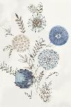 Delicate Botanical Blue I-Alex Black-Art Print