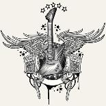 Rock Star Emblem-Alex_Bond-Art Print