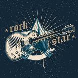 Rock Star Emblem-Alex_Bond-Art Print