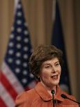 First Lady Laura Bush Speaks at Saint Rosalie School in Harvey, Louisianna Tuesday, January 9, 2007-Alex Brandon-Framed Photographic Print