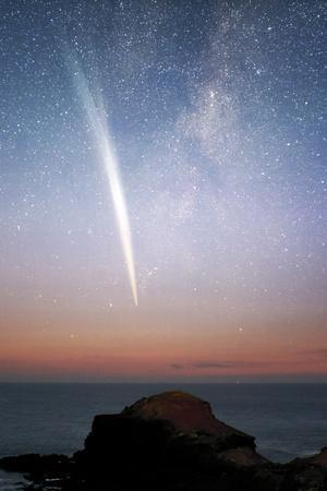 Comet Lovejoy At Dawn