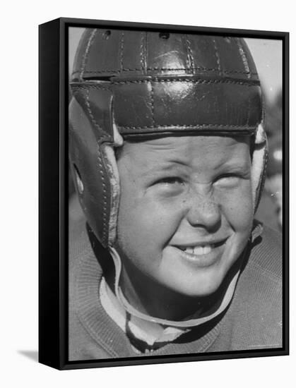 Alex Lindsay Jr, 10, Member of the Young America League, Who Plays Football For the Wolf Pack Club-Alfred Eisenstaedt-Framed Stretched Canvas