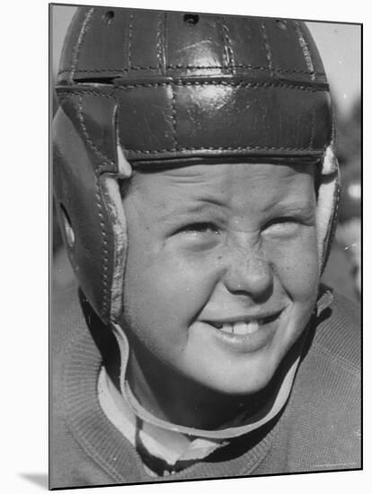 Alex Lindsay Jr, 10, Member of the Young America League, Who Plays Football For the Wolf Pack Club-Alfred Eisenstaedt-Mounted Photographic Print