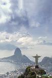 The Christ Statue (Cristo Redentor) on the summit of Corcovado mountain in a sea of clouds-Alex Robinson-Photographic Print