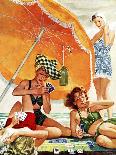 "Card Game at the Beach," August 28, 1943-Alex Ross-Giclee Print