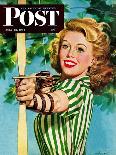 "Woman Archer," Saturday Evening Post Cover, July 22, 1944-Alex Ross-Giclee Print