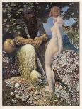 Pan is Consulted by Psyche Concerning Her Relationship with Cupid-Alex Rothaug-Stretched Canvas