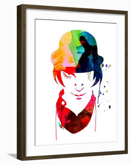 Alex Watercolor-Lora Feldman-Framed Art Print