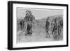 Alexander Accepts the Surrender of Porus King of the Pauravas-Andre Castaigne-Framed Photographic Print