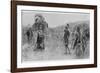 Alexander Accepts the Surrender of Porus King of the Pauravas-Andre Castaigne-Framed Photographic Print