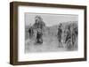 Alexander Accepts the Surrender of Porus King of the Pauravas-Andre Castaigne-Framed Photographic Print