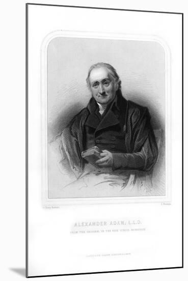 Alexander Adam, Scottish Teacher and Writer on Roman Antiquities-S Freeman-Mounted Giclee Print