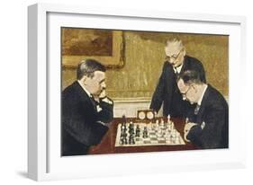 Alexander Alekhine-null-Framed Art Print