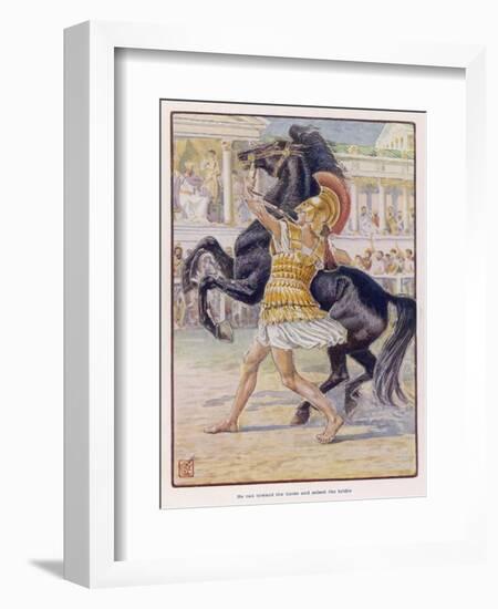 Alexander and Bucephalos-null-Framed Art Print