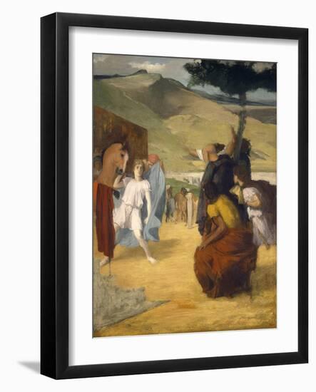 Alexander and Bucephalus, 1861-2-Edgar Degas-Framed Giclee Print