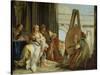 Alexander and Campaspe at the House of the Painter Apelles, 1740-Giovanni Battista Tiepolo-Stretched Canvas