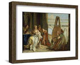 Alexander and Campaspe at the House of the Painter Apelles, 1740-Giovanni Battista Tiepolo-Framed Giclee Print